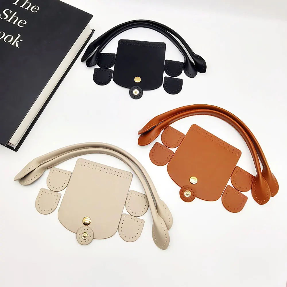 1Set DIY Handmade Bag Bottom Flap Cover For Knitting Bags Handbag Hardware For Bags DIY HandBag Shloulder Straps