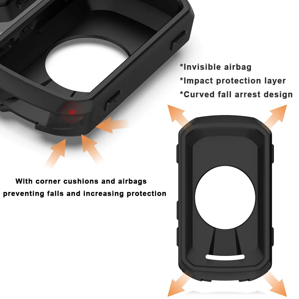 For Garmin Edge 850 550 Protective Case Cover + 2PCS Glass Films