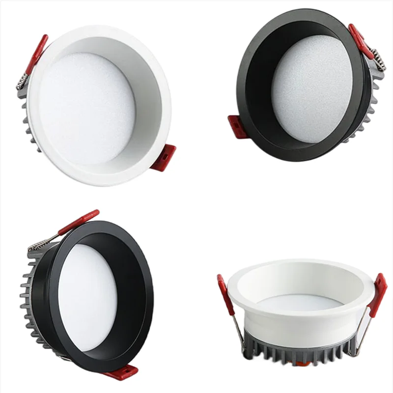 

LED down light anti-glare tri-color variable light 7W10W15W24W round ceiling background light AC85-265V LED spot light lighting