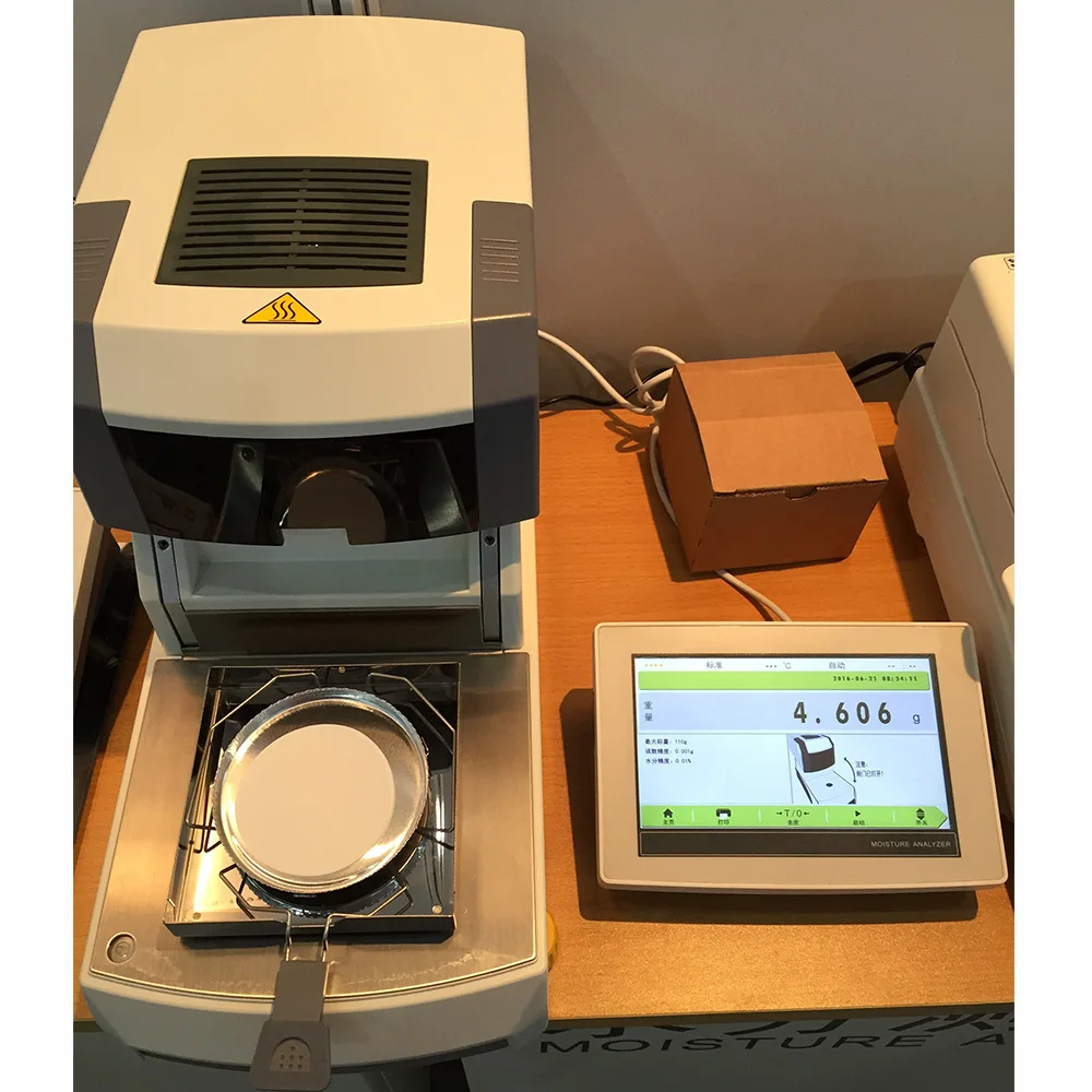 Drawell Benchtop Moisture Analyzer 110g 210g 0.001g Digital Halogen Lamp Moisture Analyzer