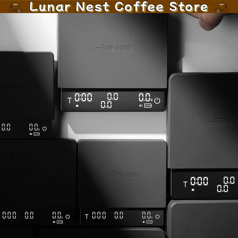 New Mhw-3bomber 3.0 Pro Mini Coffee Scale 0.1g Precision Timer Espresso Pour Over Drip Brewing Barista Tool For Home Cafe Gift