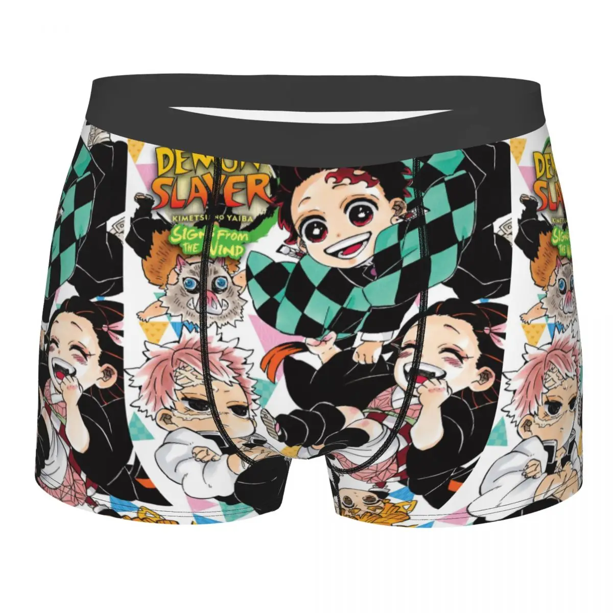 Kimetsu No Yaiba Demon Slayer Man's Boxer Briefs Underwear Highly Breathable High Quality Birthday Gifts