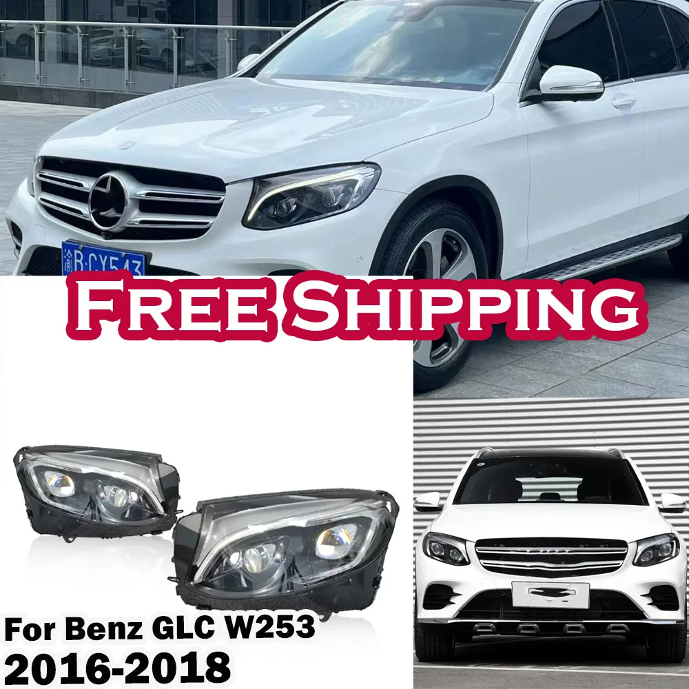 

Car Head Lamp For Benz GLC W253 2016-2018 Upgrade Modified to NEW Dynamic Turn Signal Daytime Running Lights Car LED Headlight