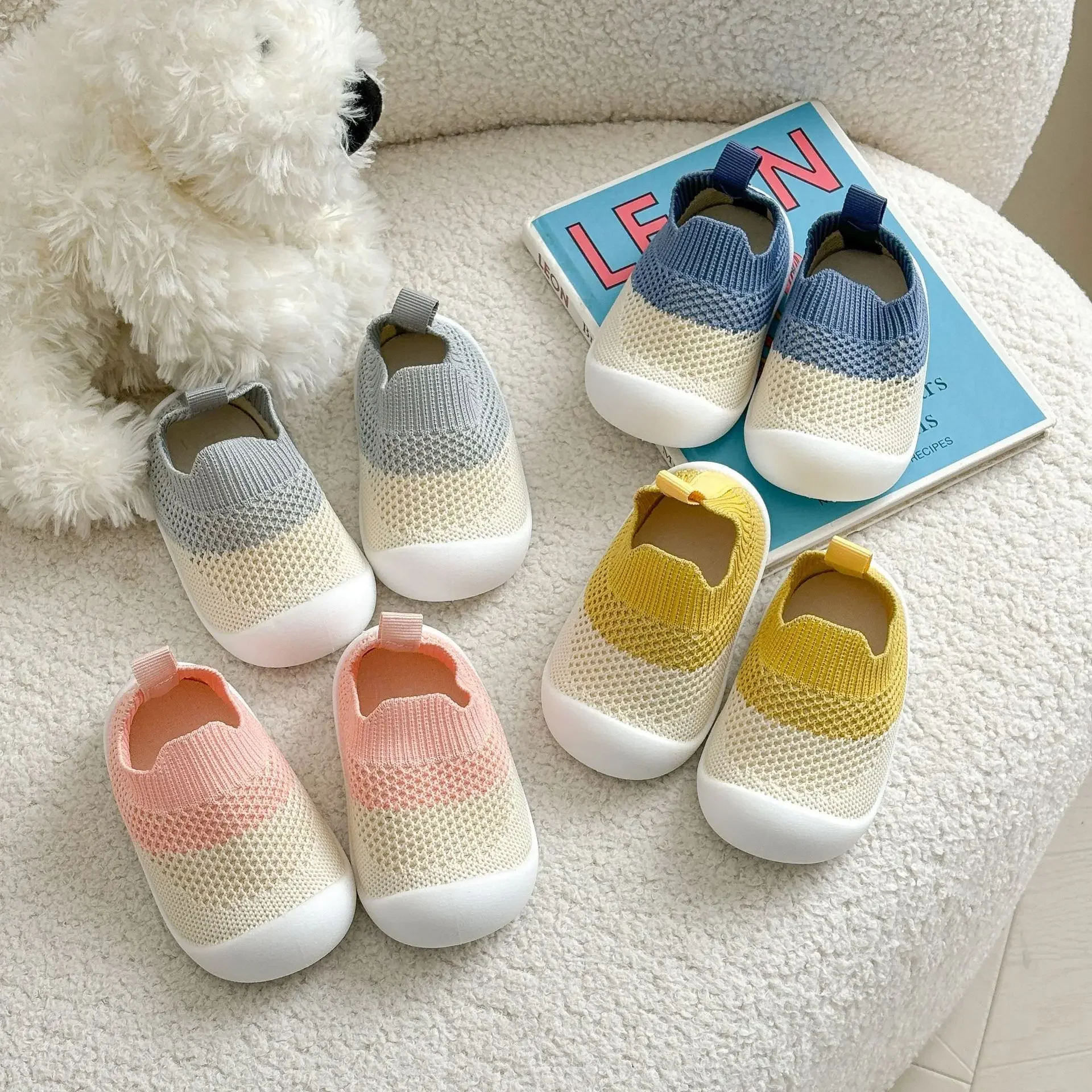1-4T Baby Unisex Casual Shoes Summer Breathable Air Mesh Kids Sandals Anti-slip Soft Sole First Walkers Infant Lightweight Shoes