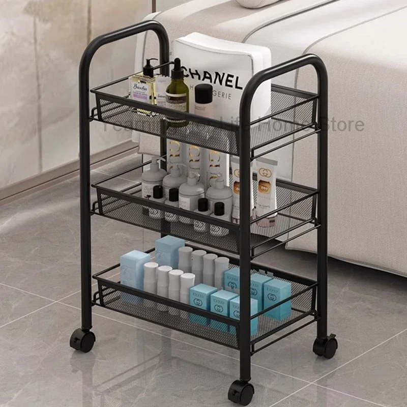 Tattoo Hairdressing Salon Trolley Medical Makeup Wheels Rolling Salon Trolley Utility Carrito Auxiliar Salon Furniture BL50ST