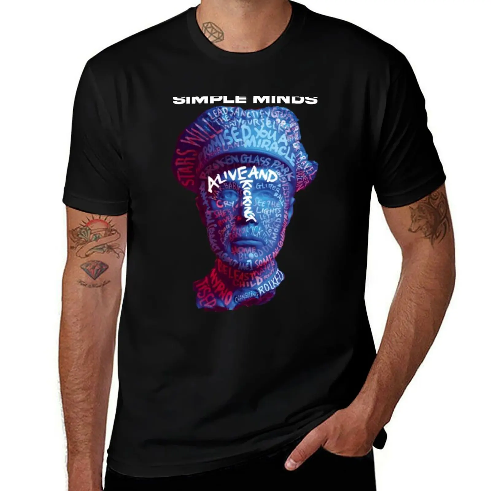 

SIMPLE MINDS BAND T-Shirt cotton graphic tees heavyweights funny gifts shirts men graphic