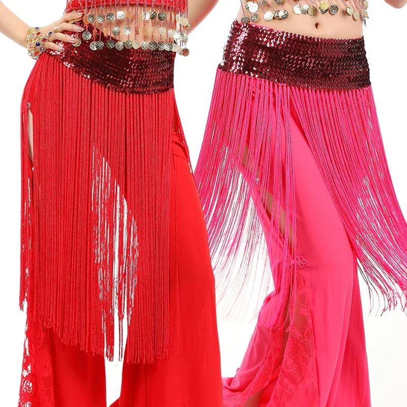 yestribal-style-robe-de-danse-orientale-Elegante-a-paillettes-jupes-a-longues-franges-foulard-de-hanche-ceinture-enveloppante-serviette-de-taille-pour-danse-indienne
