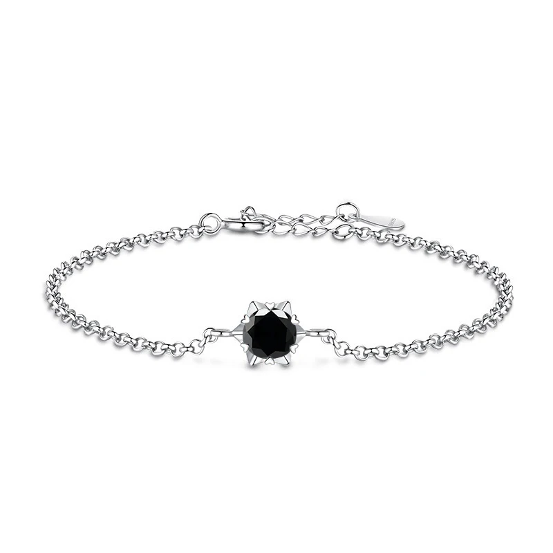 Butterflykiss Sterling Silver S925 1Carat Gemstone Bracelet For Women Passed Diamond Test With Certificate Luxury Jewelry Trendy