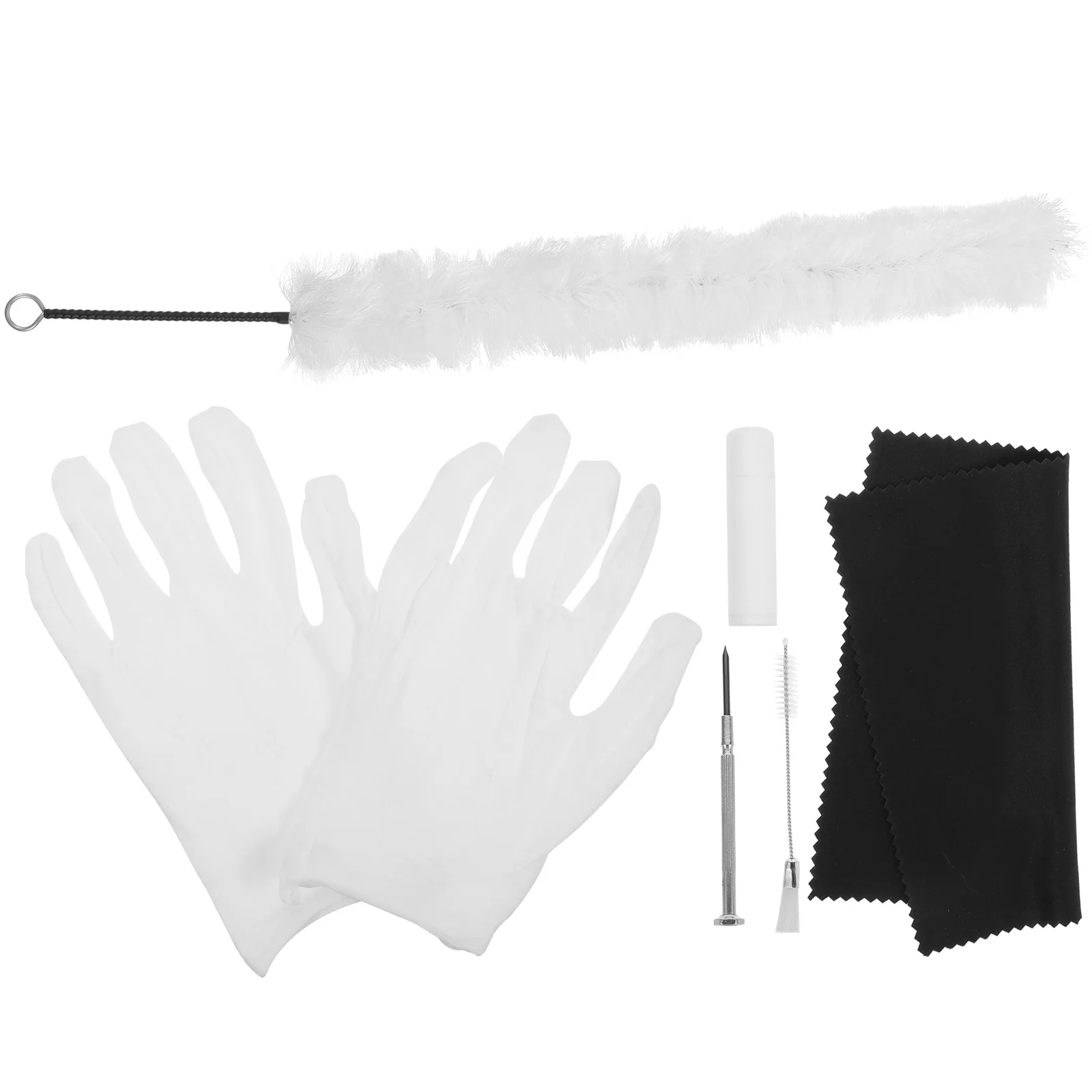 

Cleaning Cloth Tools Saxophone Alto Kit for Instrument Flute Brush Music Polishing Swab