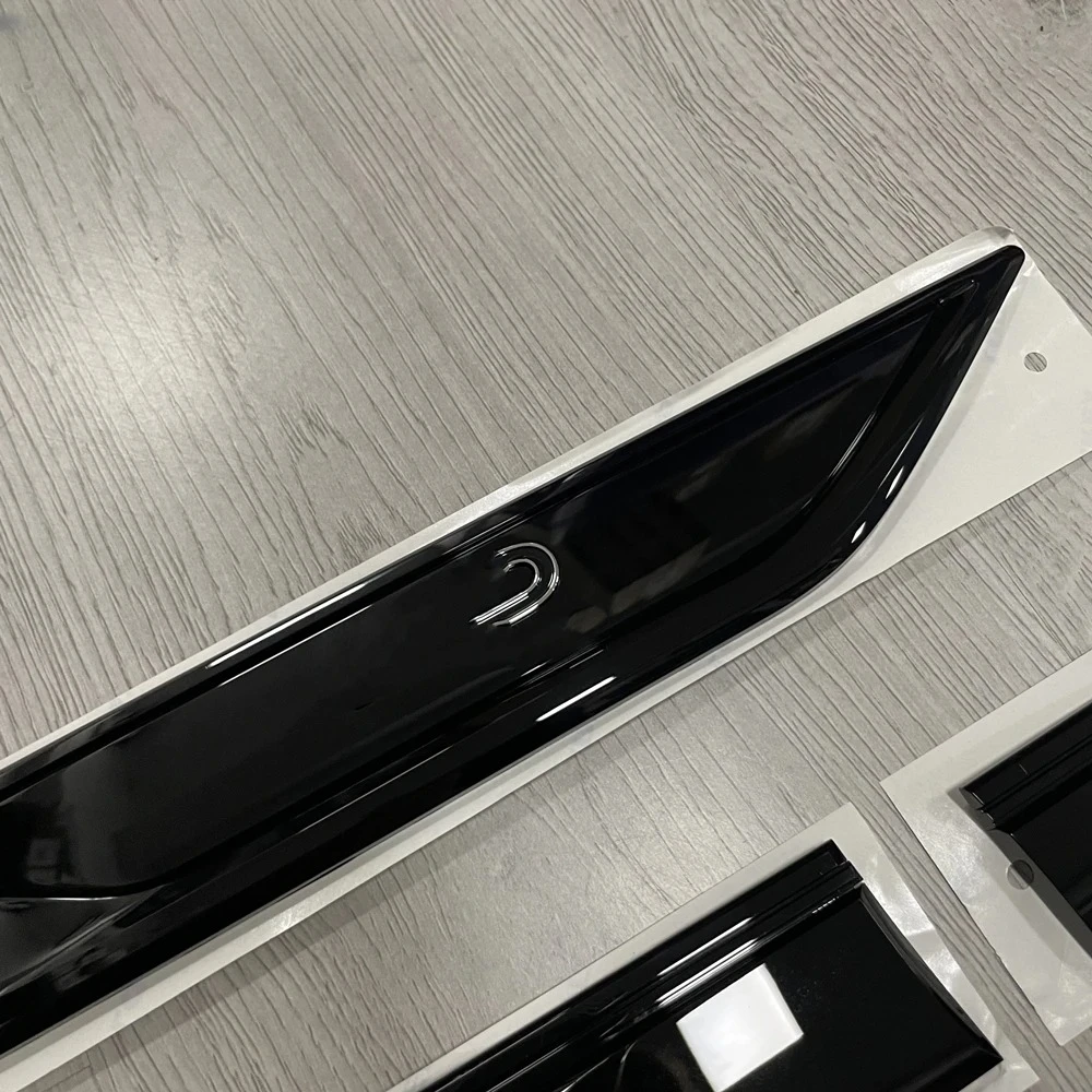 For VW 2024 Atlas R-Line Door Sticker Fender Badge New R Emblem Glossy Black Piano Paint