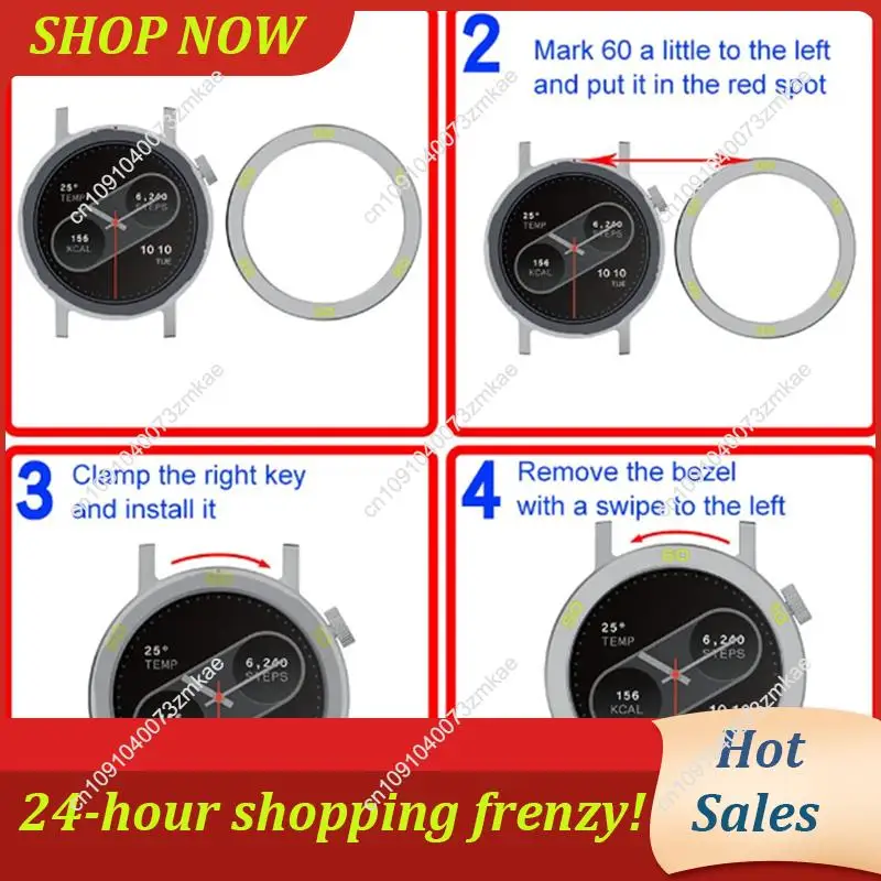 Daily Sale Metal Bezel Ring Metal Protector Watch Case Strap Cover Tempered Glass Film Watch Bezel Shell For CMF By Watch Pro 2