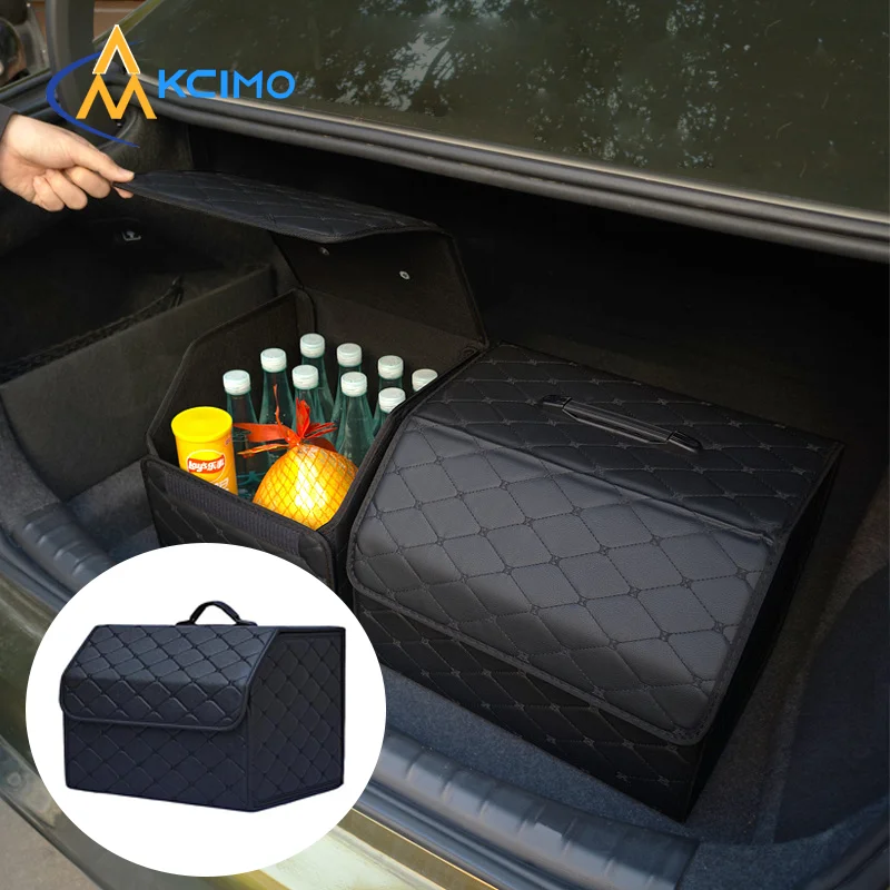 Auto-Kofferraum-Organizer Box mit Großer Kapazität, Multifunktionale Aufbewahrungstasche für Autowerkzeuge, Faltbare Ordnungsbox für Autoinnenraum