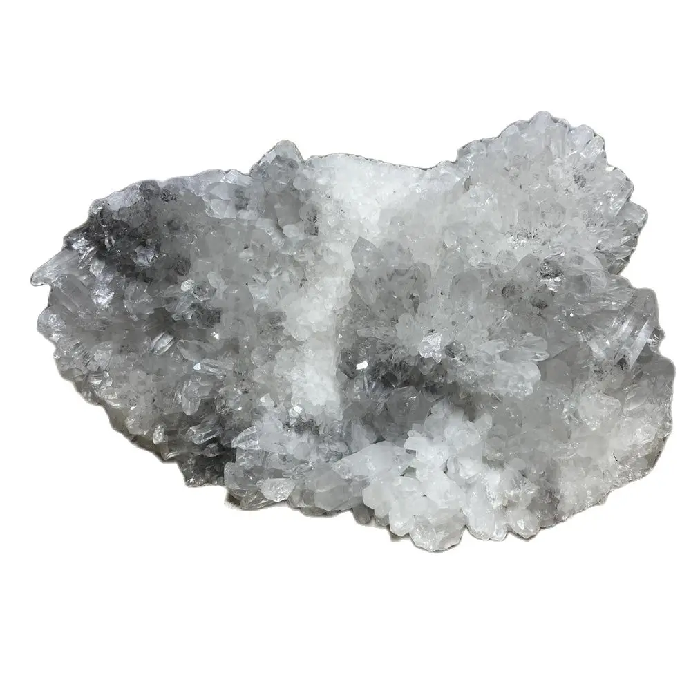 

905g White Transparent Chrysanthemum Crystal Natural Cluster Mineral Specimen Raw Ore Gift Energy Healing Gemstone