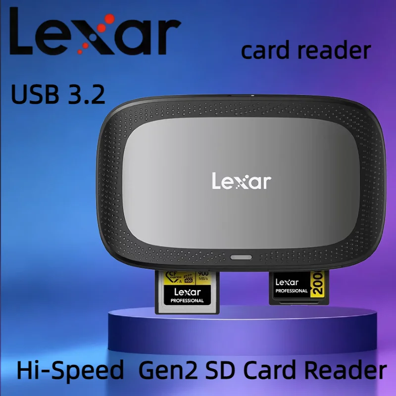 Lexar CFexpress Type A card reader 2-in-1 Hi-Speed USB 3.2 Gen2 10Gbps 8K SD Card Reader USB Type C Interface CFE Card Reader