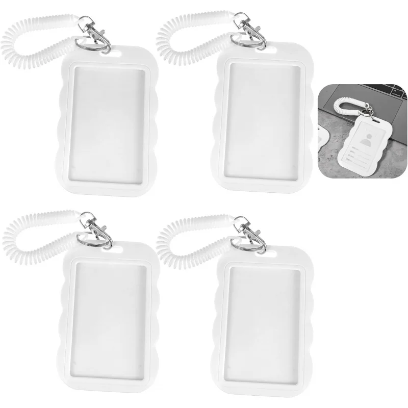 1 Set Photo Card Pack, Transparent Photo Card Holder Keychain, ID Card Holder, Bus Credit Card, Bank Card Holder,