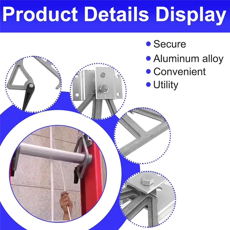 2 Piece Extension Ladder Locks As Shown Extension Ladder Accessories Compatible With For Werner,Suitable For 28-11 Rung Lock Kit