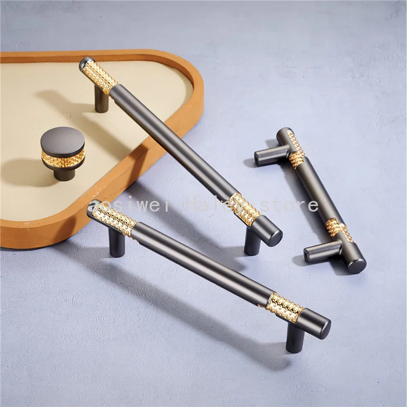 

Nordic Light Luxury Zinc Alloy Handle High Quality Kitchen Cabinet Handles Cupboard Door Pulls Furniture Handle Hardware