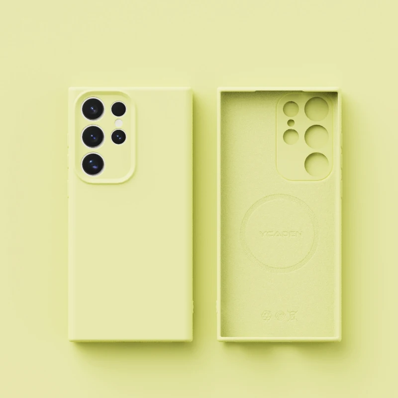 حافظات هاتف Magsafe فاخرة من السيليكون السائل لهاتف سامسونج جالاكسي S25 Ultra S24 23 22 Plus غطاء ناعم مغناطيسي للشحن اللاسلكي