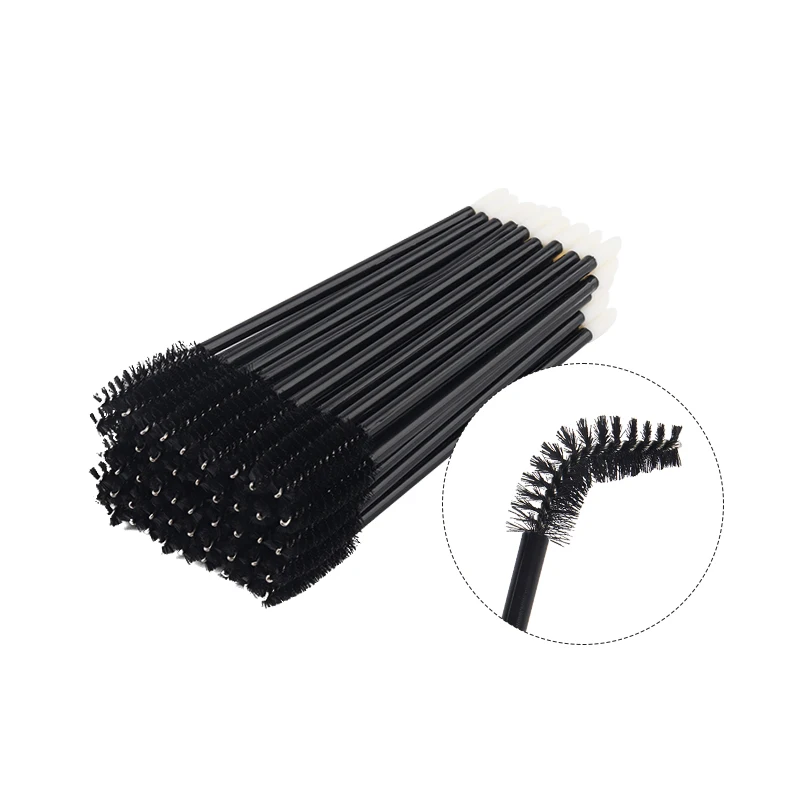 Brosse à Cils à Double Tête, 50 Pièces, Pinceaux de Maquillage, Applicateur de Rouge à Lèvres, Baguettes de Mascara, Peigne pour les Yeux, Extension de Cils, Outil Cosmétique