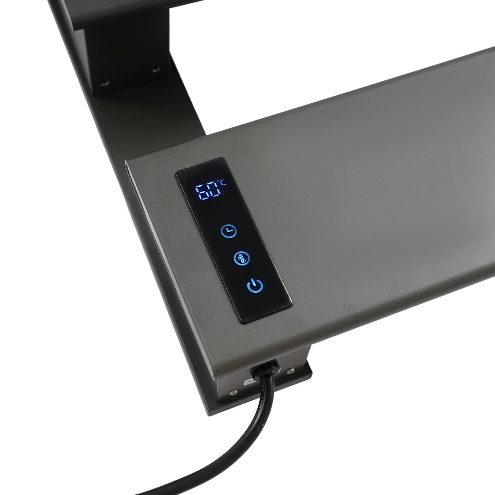 4-tier الكهربائية منشفة دفئا 110 فولت الحائط منشفة سخان سبائك الألومنيوم منشفة كهربائية دفئا مع شاشة LED مقاوم للماء