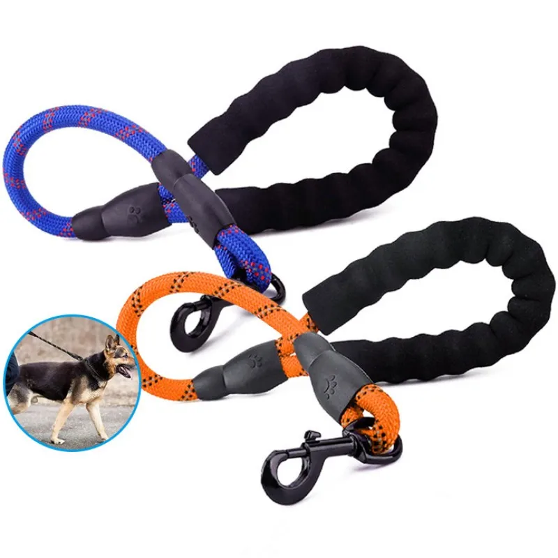 

Dog Leash Short Dogs Leashes Waterproof Leash for Medium Large Dog Walking Reflective Nylon Dogs Leashes Pet Chain Traction Rope