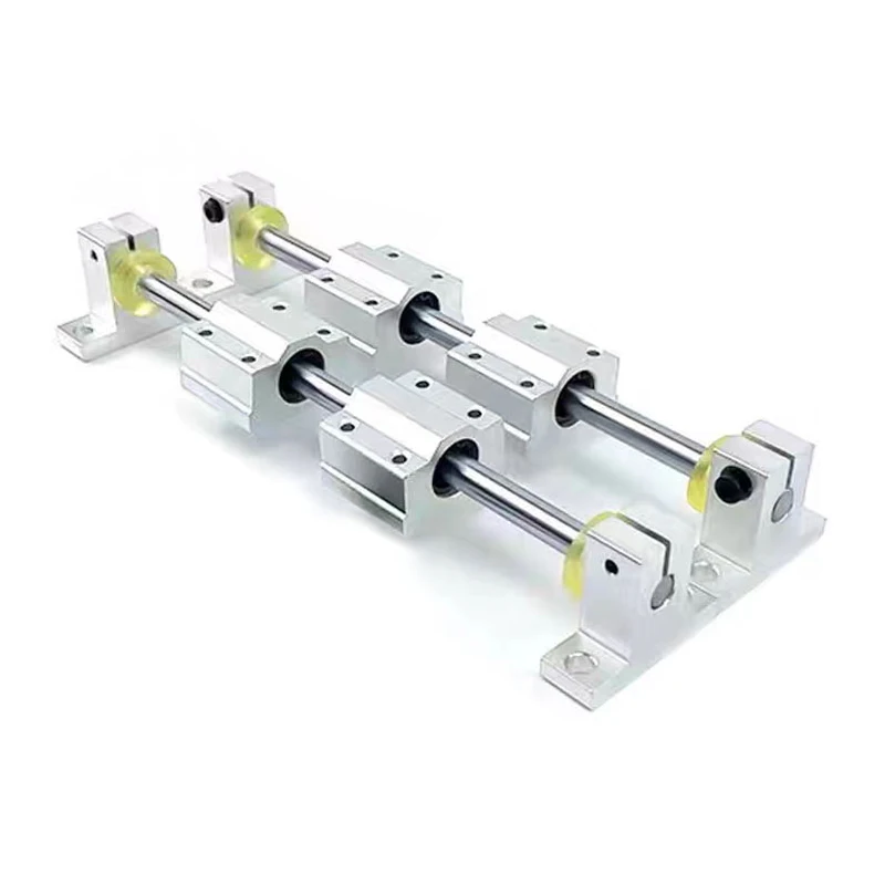 Optical Axis Linear Rail Shaft D10/12/16mm 100-800mm+SCS8/10/16UU Linear Bearing Blocks+SK8/10/12 Bearing Support+Elastic washer