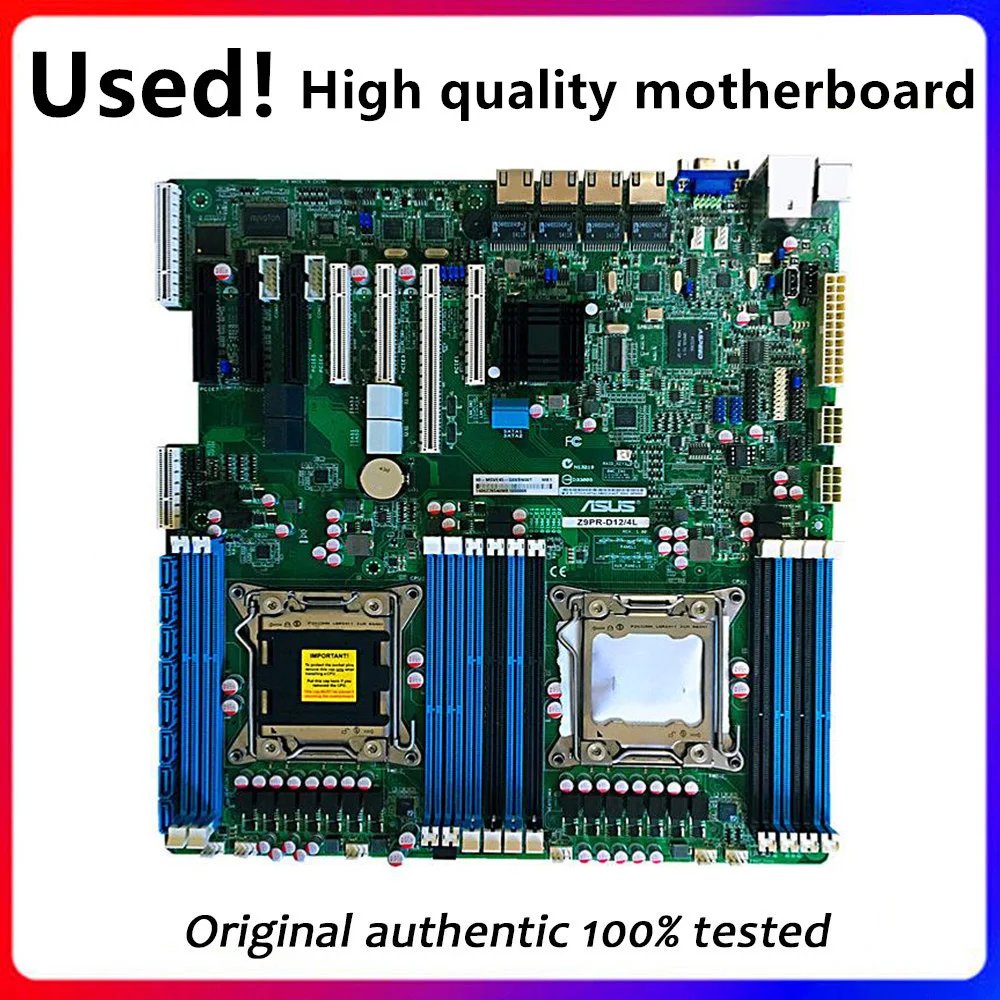 Z9PR-D12 For ASUS Z9PR-D12/4L Used original For Intel C602 Server motherboard Socket LGA 2011 DDR3 X79 X79M Motherboard