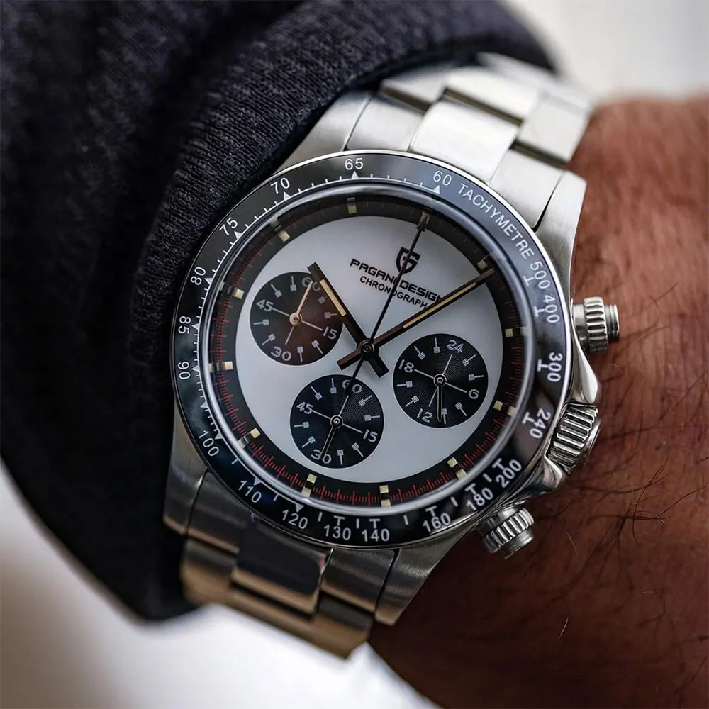 

Reloj Hombre PAGANI DESIGN VK63 Quartz Watch Sapphire Glass 100M Waterproof Men Wristwatch 40mm Chronograph Watches for Man Gift