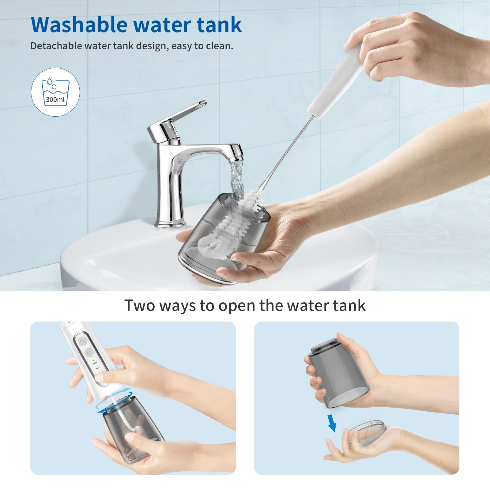Waterproof charging cordless electric portable jet tooth cleaning dentals floss oral rinser water floss