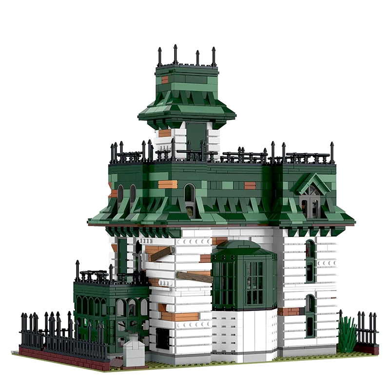 3378PCS MOC Horror Movie Addams House Building Blocks Darkness Villa Modello di architettura modulare Giocattoli fai da te per bambini Regalo di Halloween
