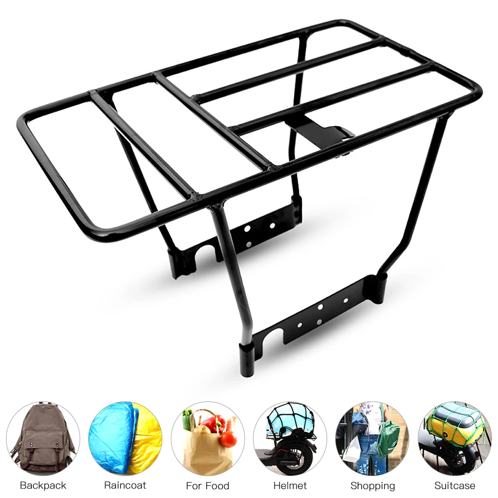 Electric Scooter Rear Rack Solid Bearing Scooter Luggage Cargo Rack Solid Steel Carrier Rack Replacement for Xiaomi M365 1S Pro