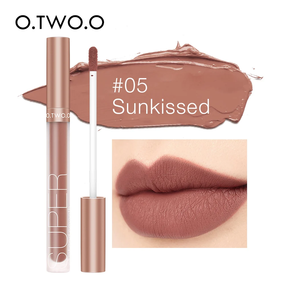 O.TWO.O Make-up Matte Lipgloss Super Soft No Sticky Woman Sexy Rot Braun Nude Lippenstift Wasserdichte Lippen Kosmetik