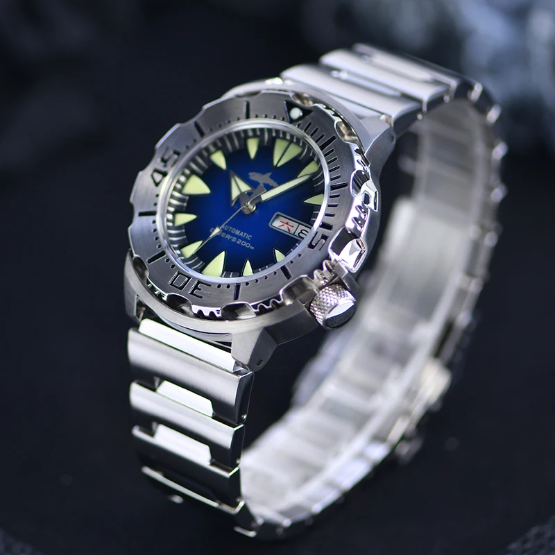 HEIMDALLR Watch Stainless steel C3 super luminous NH36 Automatic movement Diving watch Waterproof watch Men Watch