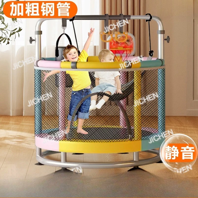 

Детский батут Домашняя маленькая бытовая отскакивающая кровать Тренировочная кровать Кровать для прыжков с защитной сеткой Детский батут