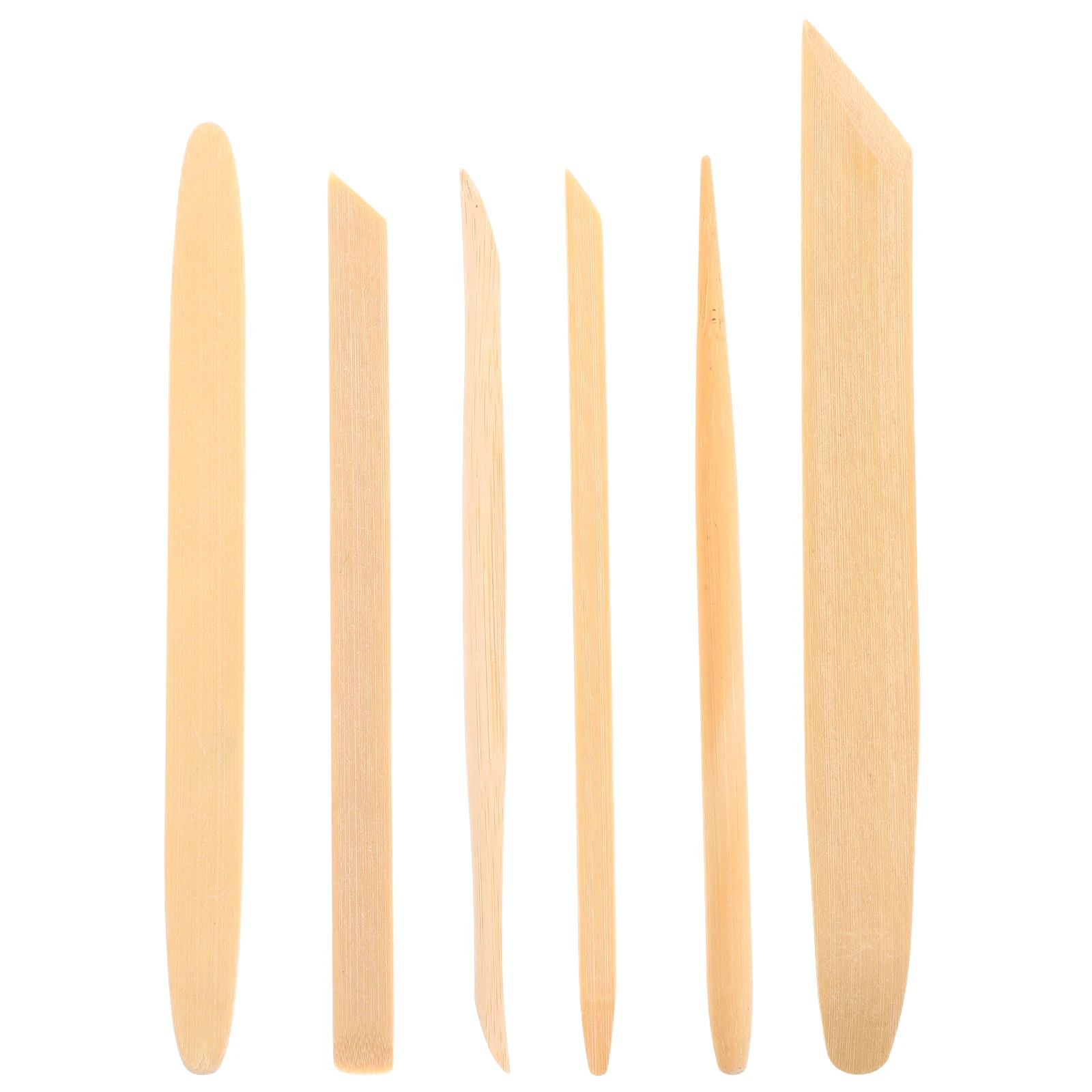 

6pcs Pottery Tools Clay Molding Kit Bamboo Sculpting Ceramic Handcraft Models Oil Clay Shaping Artists Hobbyists Miniatures