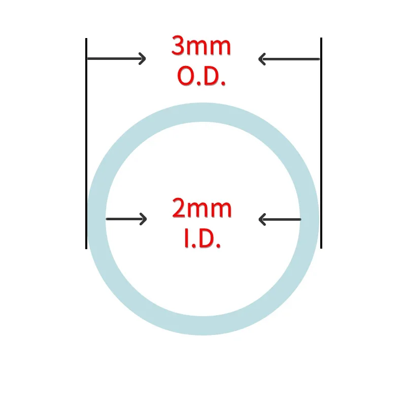 100 cm/Uds tubo guía de sonido transparente DIY auriculares monitores intrauditivos BTE audífono BTE audífono Earmolds 3mm * 2mm