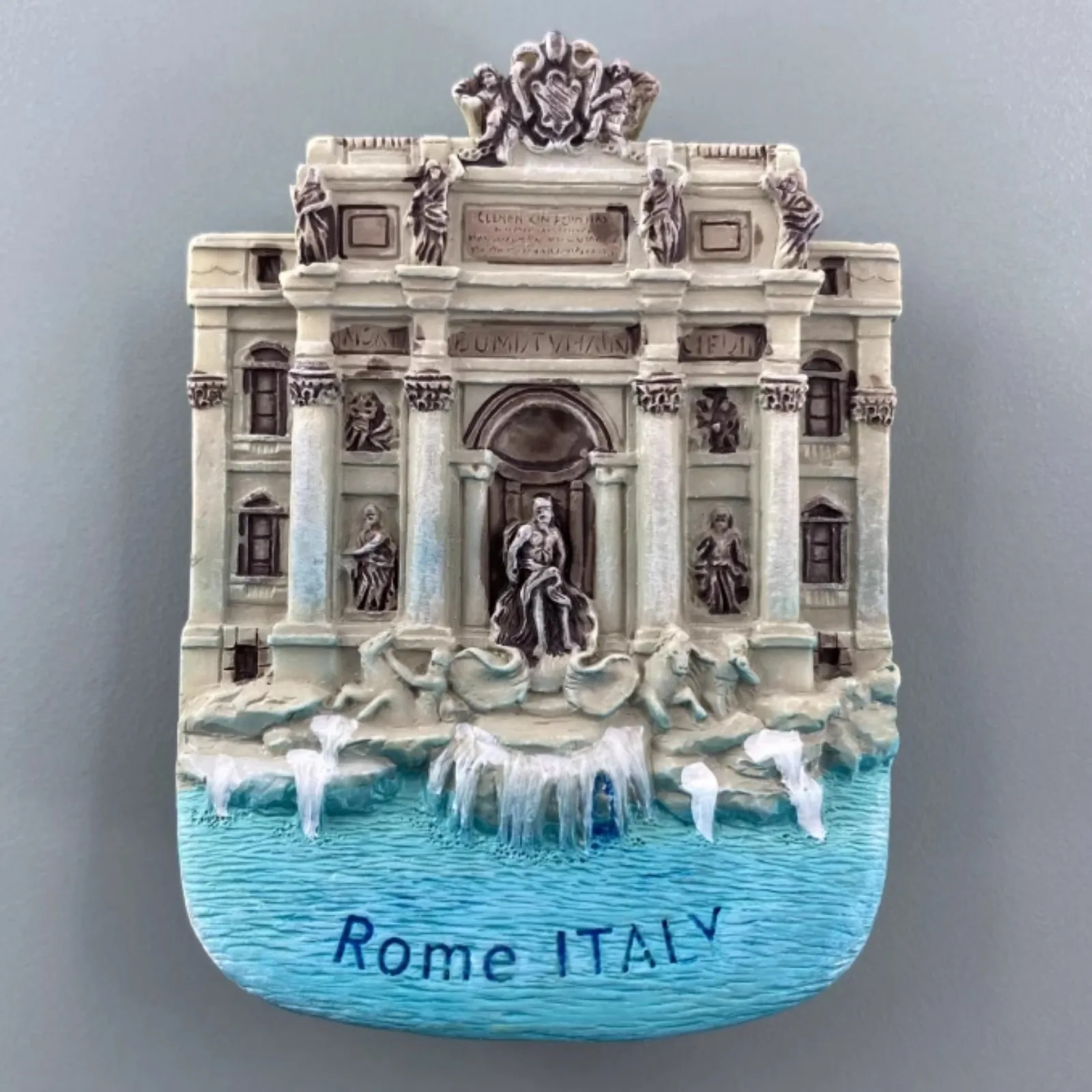 Rome's Landmark Trevi Fountain Fridge Magnet Stickers Resin Home Décor Refrigerator Sticker Italy Tourist Souvenir Gift