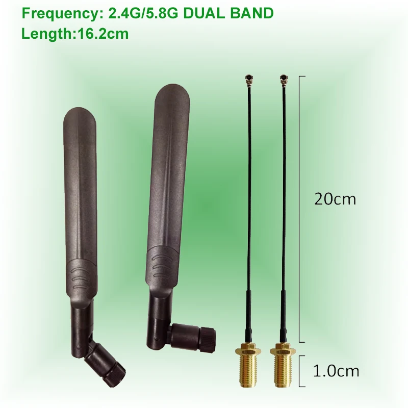 Eoth 2.4G 5.8G Antenne 8dBi Verstärkung Langstrecken-WLAN 4. Generation Px Pigtail Dual-Band für Bluetooth Außenkamera IoT-Gateway Smart Router