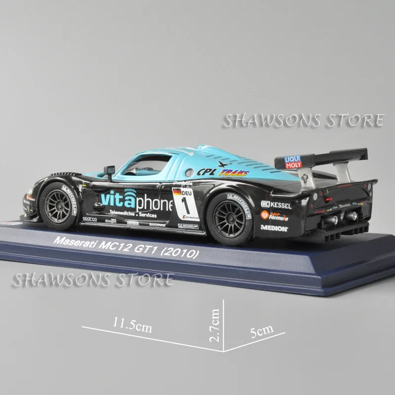 1:43 waga Model odlewu samochód wyścigowy zabawka MC12 GT1 2010 miniaturowa replika kolekcjonerska