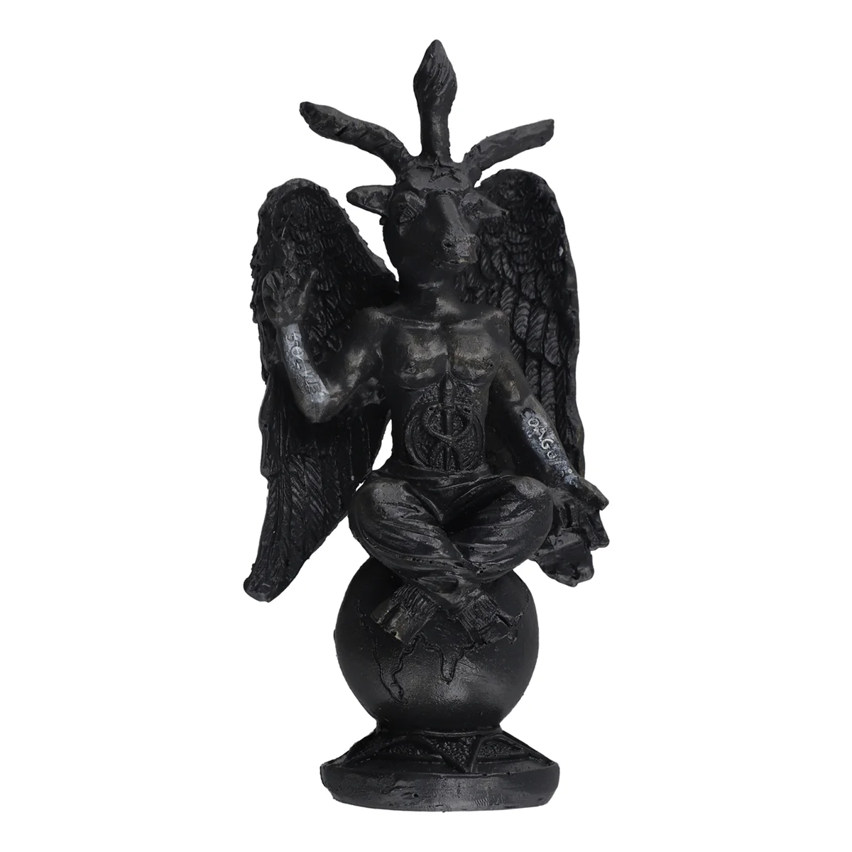 Украшения из смолы, сатанический идол, скульптура Бафомета, медитация, волшебное крыло, статуя козла, изделия из смолы, религиозные украшения