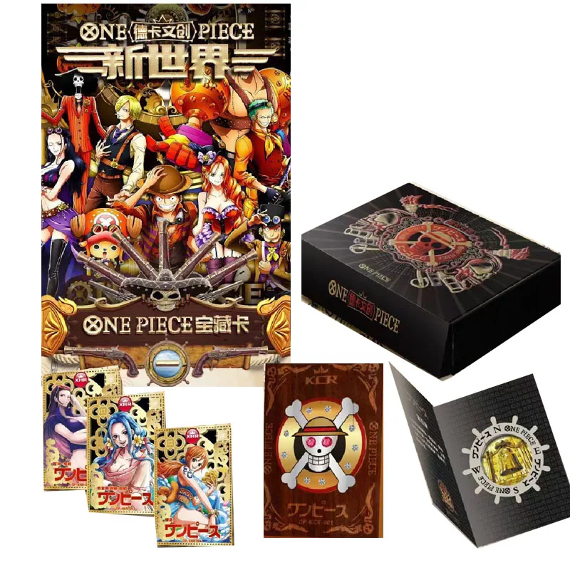 

Оптовая продажа One Piece New World Gold Card Collection Booster Box Оптовая продажа Лот Английская японская версия Случайный подарок для фанатов