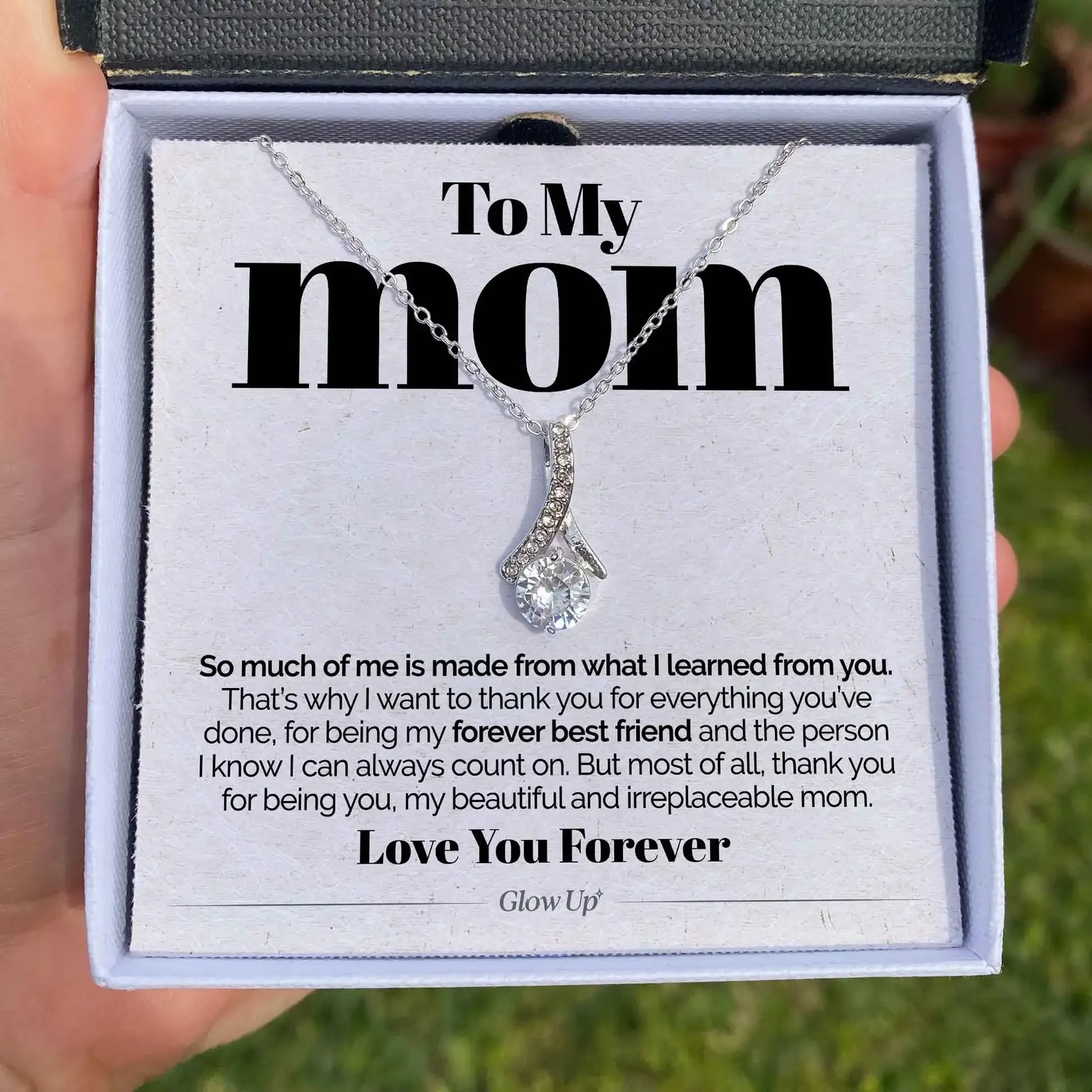 2023 New To My Mommy Gift Heart Necklace Gift for Fashion Women Mom Pendant Necklace Mother Day Gifts Birthday