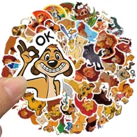 50PCS The Lion King Simba Stickers For Scrapbook Diary Laptop Luggage Skateboard Graffiti Decal Fun Classic Toys