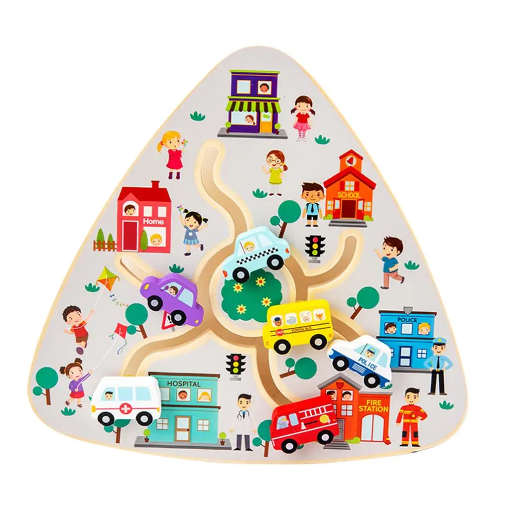

Wooden Maze Activity Board Game Montessori Preschool Learning Education Toy Color Recognition Busy Board Travel Toy STEM Toy