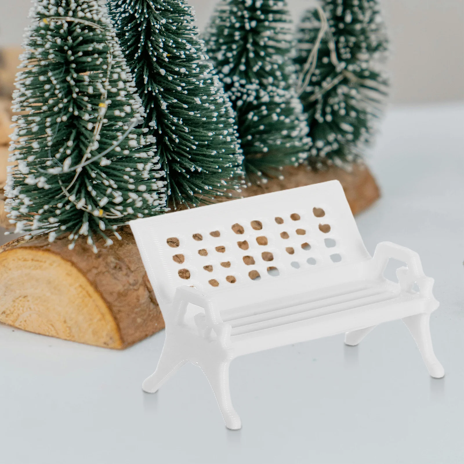 Sillas para casa de muñecas, muebles en miniatura de plástico, diseño realista, decoración de escritorio, silla pequeña, escena artesanal, 5 uds.