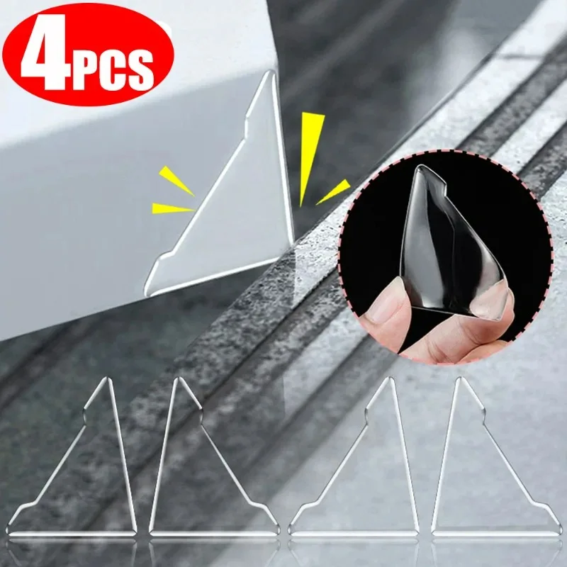 2/4pcs Car Door Corner Transparent Protective Stickers Anti-collision Anti-Scratch Cover Car Door Protector Sticker Accessories