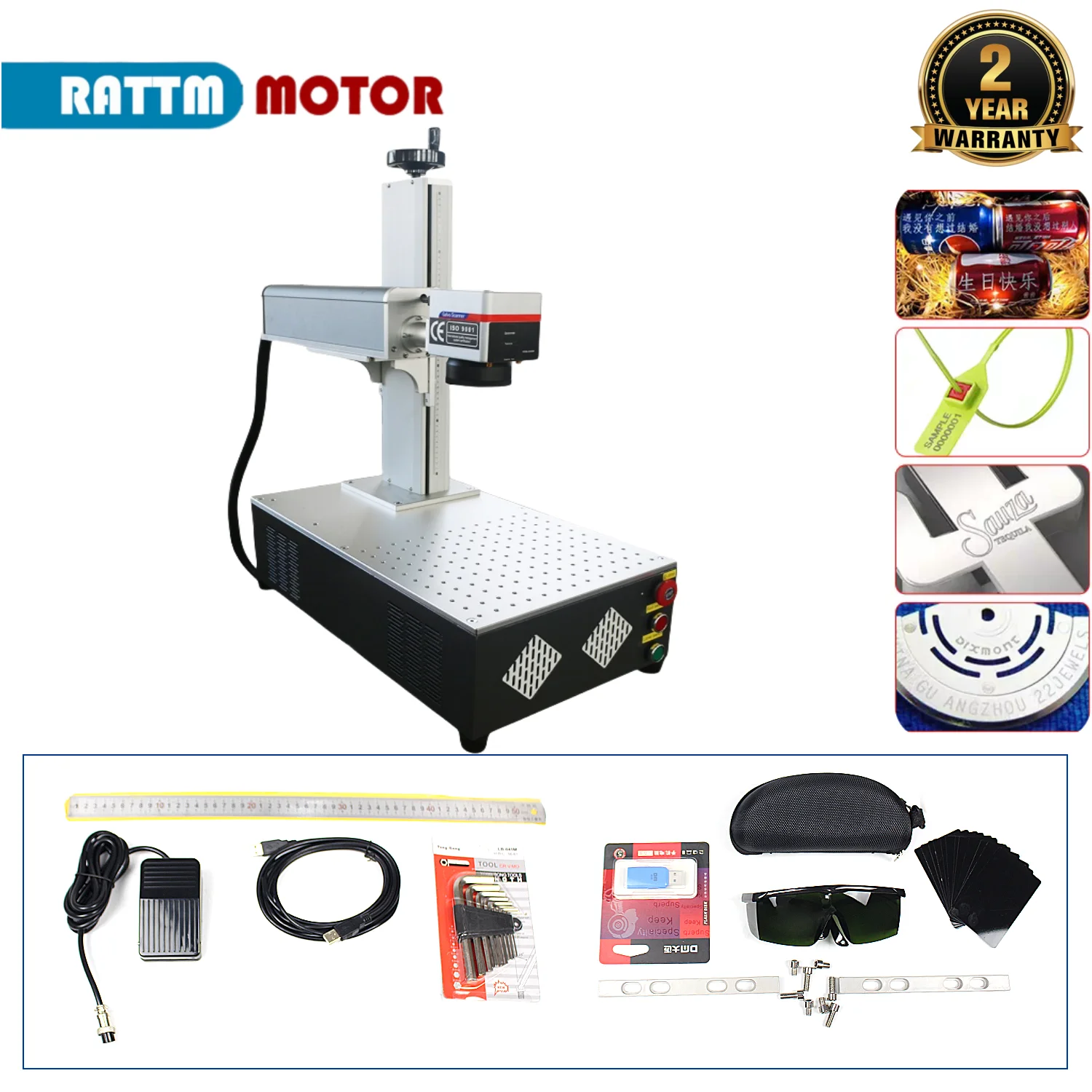 

20W 100W 30W 50W 60W Raycus JPT Fiber Laser Marking Machine Metal Stainless Steel Engraving Machine Gold Silver Ring Jewelry