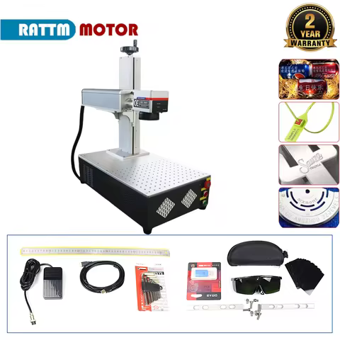 20W 100W 30W 50W 60W Raycus JPT Fiber Laser Marking Machine Metal Stainless Steel Engraving Machine Gold Silver Ring Jewelry