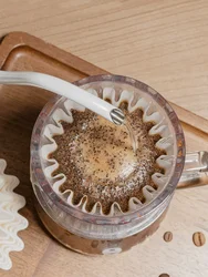 Timemore B75 Coffee Dripper Crystal Pour Over Coffee Filter Coffee Maker Flat Bottom Coffee filter cup Hand made cake filter cup