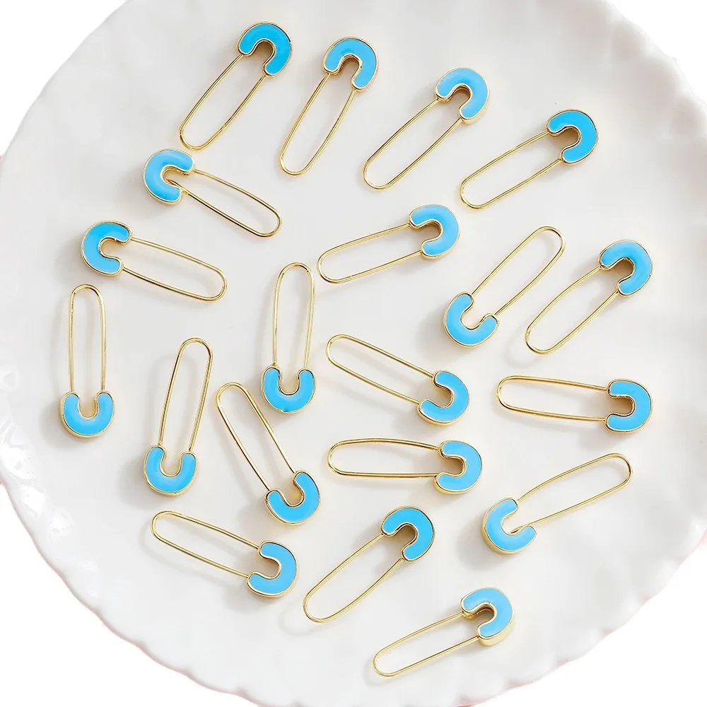 Ciondolo creativo con graffetta gocciolante di olio, accessorio perno in lega, orecchini fai-da-te, ciondolo gioielli portachiavi